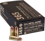 SIG 365 9MM LUGER 115GR FMJ - 50RD 20BX/CS