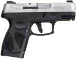 Taurus 1G2S939 G2S  Compact Frame 9mm Luger 7+1 3.20" Matte Stainless Steel Barrel, Matte Serrated Stainless Steel Slide, Black Polymer Frame w/Picatinny Rail & Polymer Grip, Right Hand