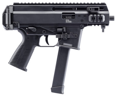 B&T Firearms 36176502G APC9K  9mm Luger 33+1 4.30" Black Steel Barrel, Black Picatinny Rail Receiver, Brace Adapter, Black Polymer Grips, Ambidextrous