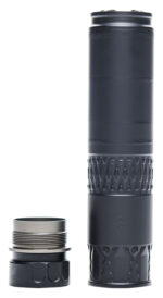 Rugged Suppressors AK360 Alaskan360  36 Cal 1.60" D, Rated Up to 338 Lapua, 130.80 dB (308 Win), Black Stainless Steel, R.U.M. Mount Included