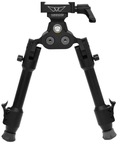 Warne 7924M Skyline Pro Bipod  Black Anodized ARCA Interface Head with Precision Legs