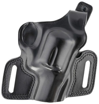 Galco SIL126B Silhouette  OWB Black Leather Belt Slide Fits S&W N Frame Fits 2-4" Barrel Right Hand